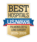 U.S. News and World Report Ranking Best Hospitals ranking 2025-2026 Pulmonology & Lung Surgery